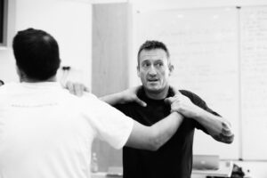 Man performing self defence