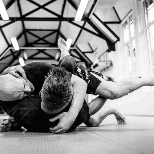 2 men practicing Krav Maga